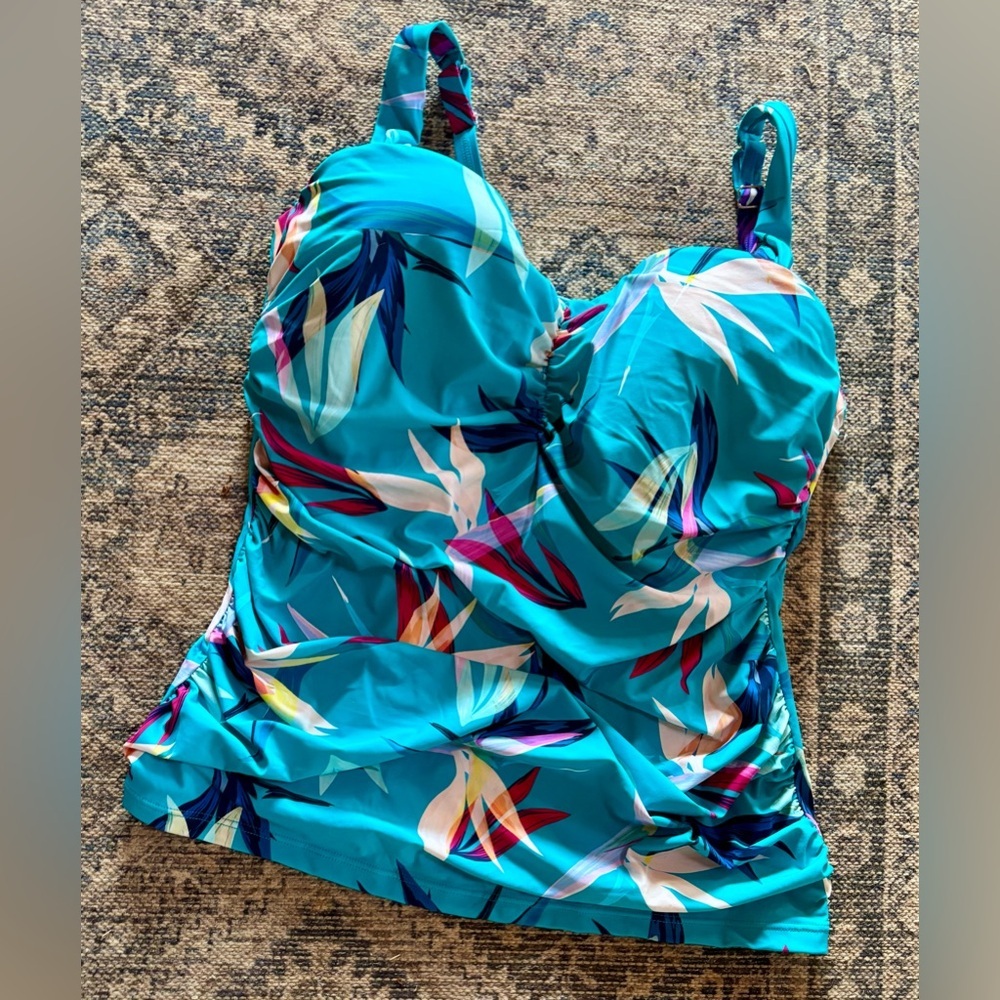 🏖️Profile by Gottex Tankini Swim Top Size 20W🏖️